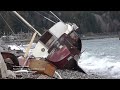 Sailboat smashed by storm Sechelt HD