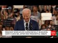President Biden Interrupted By Protester At Rally In Raleigh, North Carolina