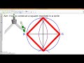 How to Construct a Square Inscribed in a Circle