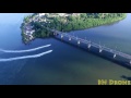 Sobrevoo pela Ponte Lomanto Júnior abrangendo parte da Baía do Pontal em Ilhéus - BA.
