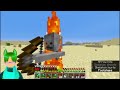 Elias heroically saving a desert village in minecraft