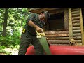 Screening the Porch of my Log Cabin | Smoked Black Bear Sandwiches