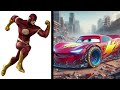 SUPERHEROES but SUPER MCQUEEN VENGERS 🔥|| All Characters 💥(Marvel & DC) 2024