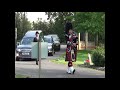 Bagpiper playing Amazing Grace and Going Home