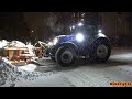 4K| New Holland T7.225 Plowing Snow