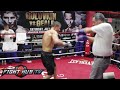 Golovkin vs. Geale: GGG full boxing workout - Hits Mitts & shadow boxes
