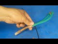 how to make slingshot at home easy with simple things DIY trigger dart shooting