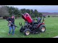 Yanmar SA 324 Mowing with the Mid-Mount Mower (Does it Make the Cut?)