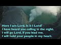 I, the Lord of Sea and Sky (Here I Am, Lord - 3vv+refrain) [with lyrics for congregations]