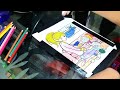 colouring Barbie And kitty