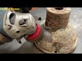 TIMELAPSE : Transforming a Table Grinder// Refurbishing Old Grinding Machinery