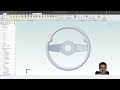 How to 3D model a Steering Wheel: Loft, Sweep & Remove Face