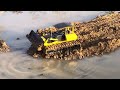 Wow!!! Amazing Radio Control Trucks Working with a Big Project | Road Connecting Over Water Big lake