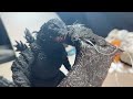 Godzilla vs Mothra vs Rodan Epic stop-motion battle