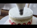 A Light & Fluffy Strawberry Fraisier Cake | No Eggs | No Gelatins
