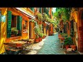 Italy Cafe ☕ Relaxing Cafe Shop Ambience with Soothing Jazz Music Makes You Feel Happy and Positive