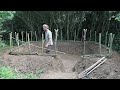 Building an Anglo-Saxon Pit House with Hand Tools - Part I | Medieval Primitive Bushcraft Shelter