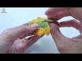 How to Crochet Sunflower Keychain (Bag Charm) | NHÀ LEN