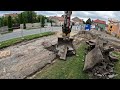 Construction of a parking lot at the department store