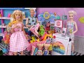 Barbie & Ken Doll Family Shopping for Summer Vacation