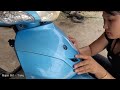 Repairing 3 -wheel cars self -designed to help children with disabilities |Repair Girl - Trang