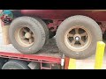 Loading road train side tippers on my flat tops for Adelaide - A Look Back in Trucking