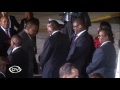 Auma steals the show as Obama lands