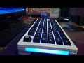 Vortexseries Xera 87 | Stock outemu jade white typing test (Coin weight mod)