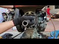 girl restores, repairs, and replaces engine accessories of generators#mechanic girl -m