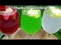 Cafe Style Mojito Recipe | 3 Types Of Mojito Recipes | How To Make Restaurant style Mocktail