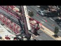 Marriott HQ Bethesda, tower crane #1 install