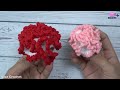 crochet carnation flower keychain,🌸💐very easy crochet carnation flower tutorial, crochet keychain