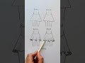 How to draw a skirt ✏️Which level can you draw?!#art #artist #artwork #drawing #draw #cartoon #anime