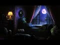 ⛈️✨️Peter Pan ASMR Ambience | Cozy Darling Children Room with 1900s Oldies & Rain + Thunder Sounds