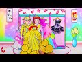 [🐾paper diy🐾] Pink Vs Blue Pregnant Mother & Daughter Decor Twins Room| Rapunzel Compilation 놀이 종이