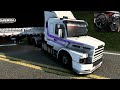 BITREM NA ESTRADA DE TERRA COM ATOLEIRO e COM CHUVA! - EURO TRUCK SIMULATOR 2 + G920