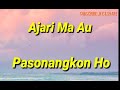 Karaoke Batak - Dongani Ma Au  Trio Elexis ( Karaoke Version )