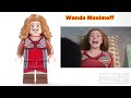 All Scarlet Witch | WandaVision | Wanda Maximoff | Vision | Unofficial Lego Minifigures