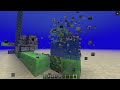 Minecraft | Removing lots of water using the simplest flying machine in the game
