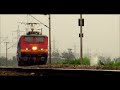 16 in 1 Dangerously Fast Cracking Speed Attacks By WAP-4 Locomotive in India's Busiest Rail Section