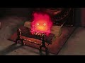 [2 hours] Cozy Night with Calcifer | Ghibli Ambience to Sleep!