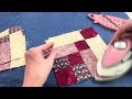 Simple 16 inch block quilt using only 2 1/2 inch STRIPS!  7th in our series to use leftover strips!