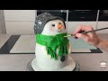 Snowman Cake | Schneemann Torte #mwoc