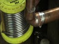Re-soldering an existing pipe that's leaking