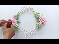 Beautiful paper flower wall hanging | Wall hanging craft ideas |Paper craft|paper craft wall hanging