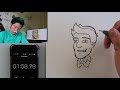 I Drew Pewdiepie in One Breath! - MrBeast, Odd1sOut, Dude Perfect, Ninja and More!