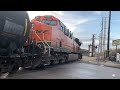 Long BNSF Manifest Train crosses 26th Street - Chicago