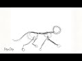 -SIMPLE EASY CAT DRAWING ANIMATION- {TROTTING} :}