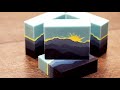 Making Silver Lining Cold Process Landscape Soap with the Sculpted Layers Technique