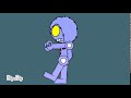 Robot Hirohi walk cycle animation test
